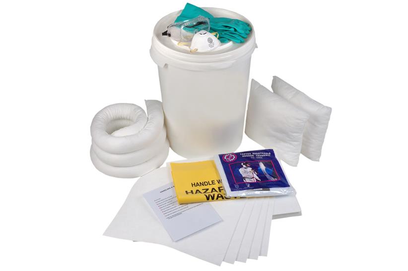 50 Ltr Oil Spill Kit Bucket Clear Spill